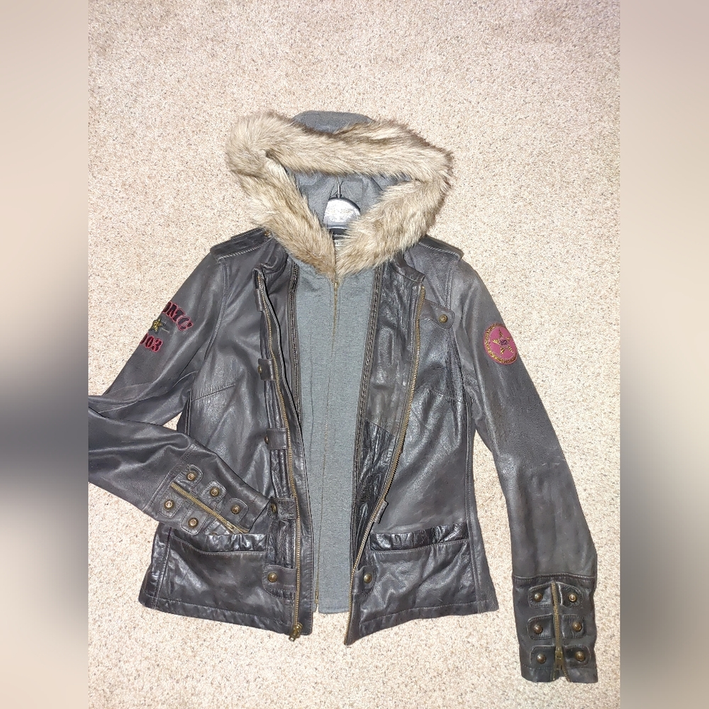 Women's Harley Davidson winter leather jacket